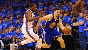 Klay Thompson (z prawej)