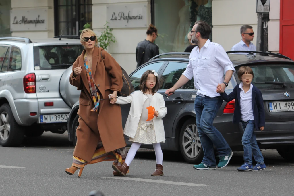 Agnieszka z rodziną