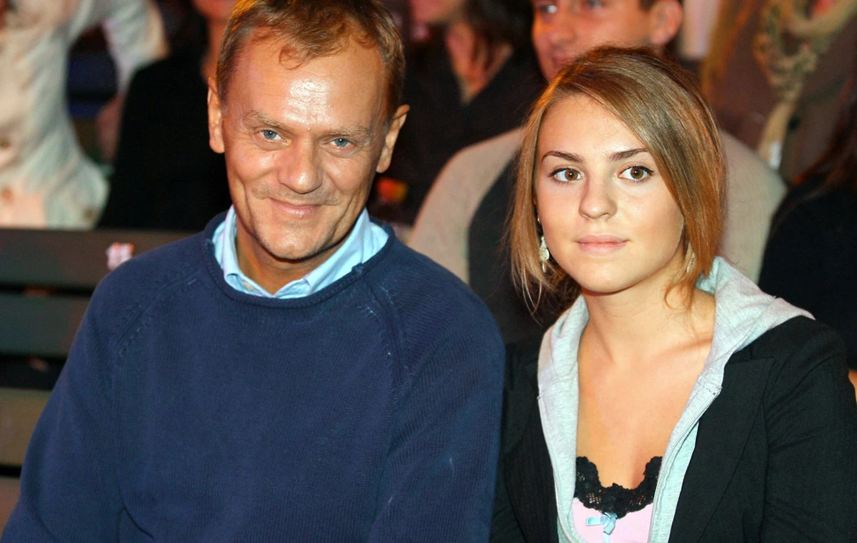 Donald Tusk z córką Donald Tusk z córką