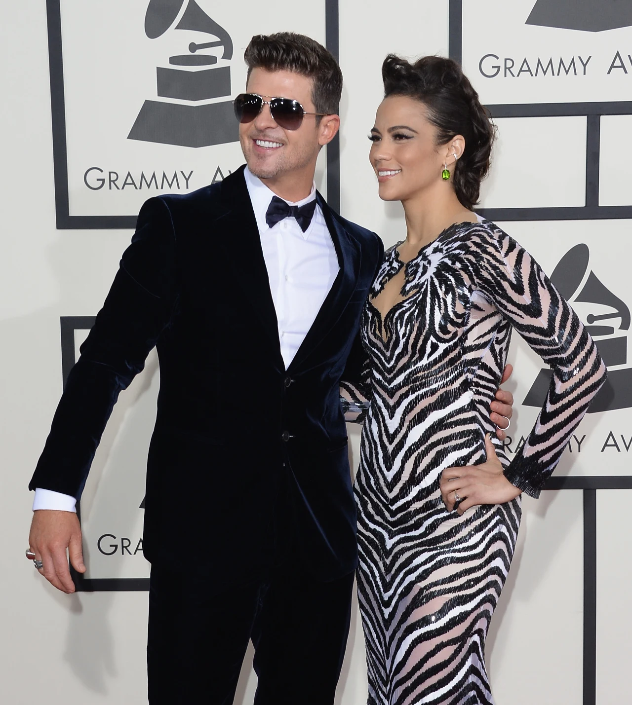 Robin Thicke z byłą żoną Robin Thicke z byłą żoną