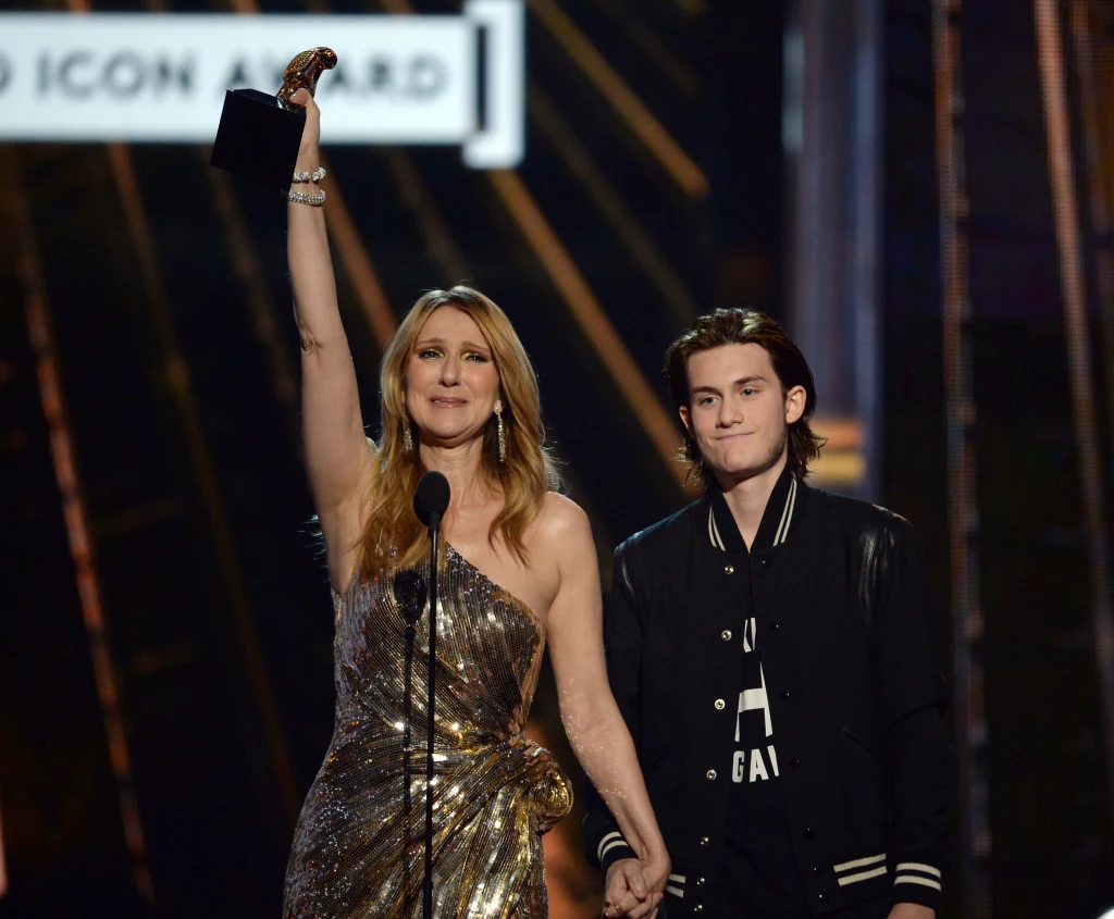 Celine Dion z synem Rene Charlesem Angelil Celine Dion z synem Rene Charlesem Angelil