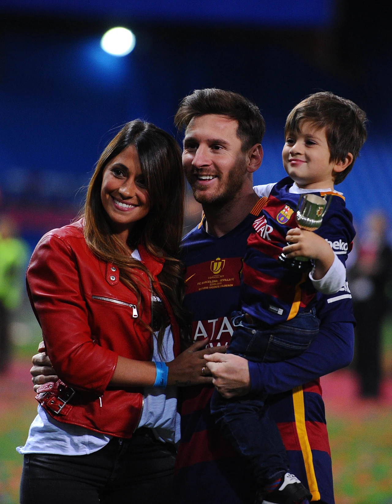 Leo Messi z rodziną Leo Messi z rodziną
