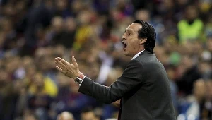 Unai Emery podczas spotkania finałowego Pucharu Króla