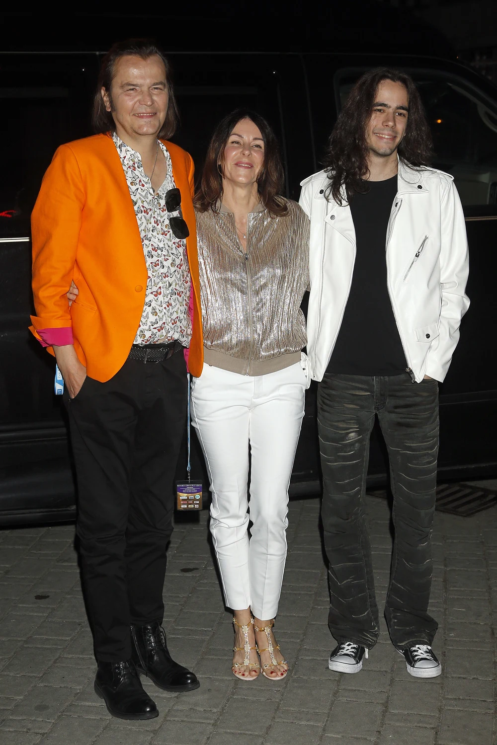 Robert Gawliński z żoną i synem Robert Gawliński z żoną i synem