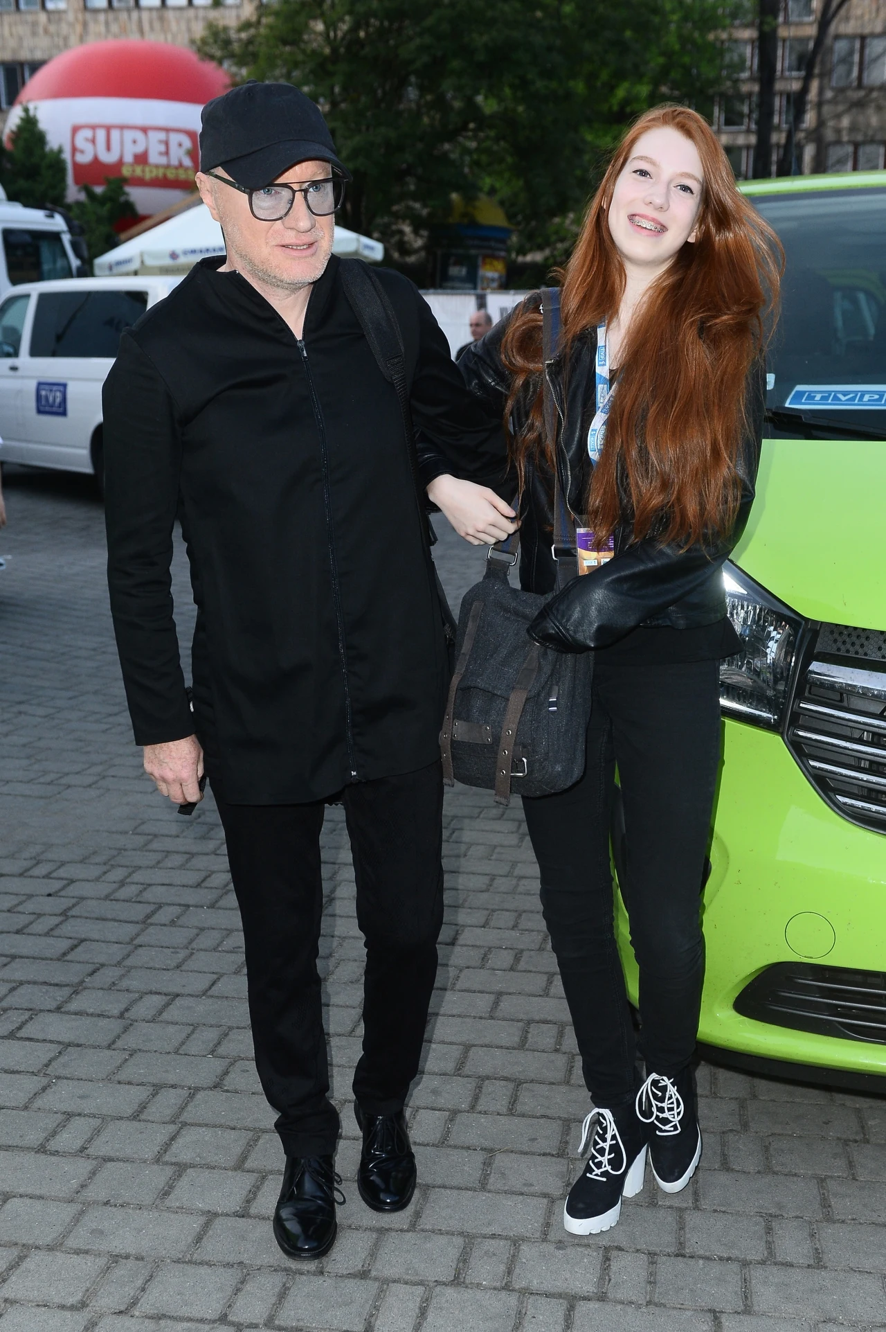 Robert Janson z córką Robert Janson z córką