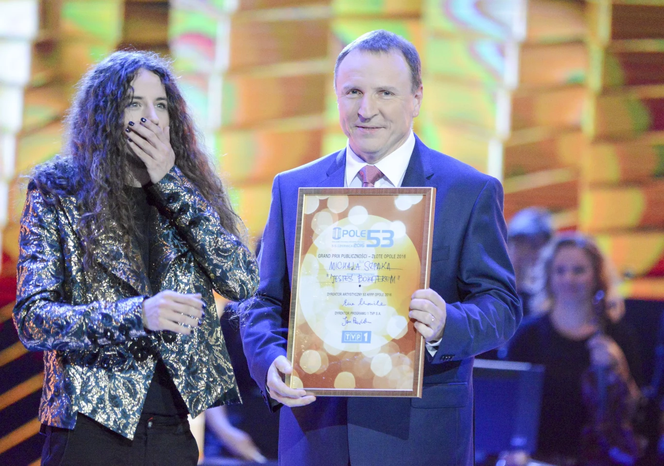 Michał Szpak i Jacek Kurski