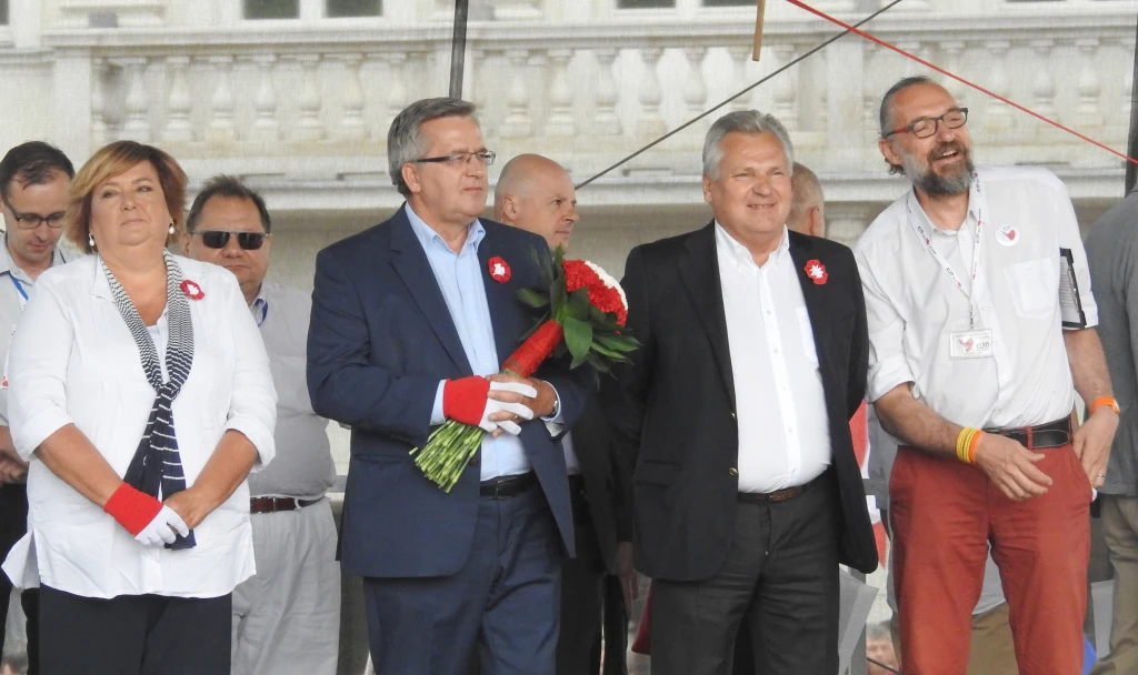 Komorowski z żoną, Kwaśniewski i Kijowski Komorowski z żoną, Kwaśniewski i Kijowski