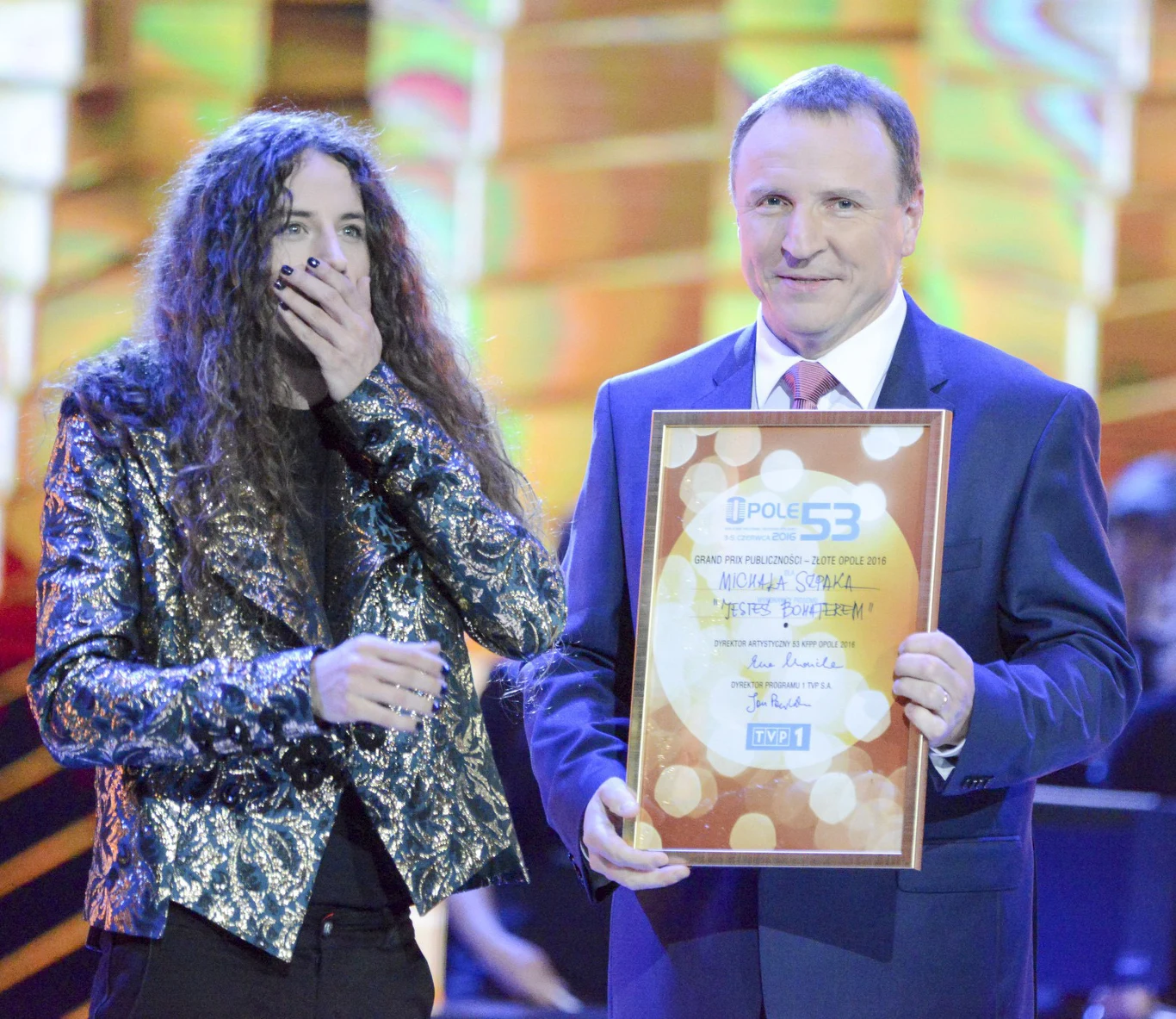 Michał Szpak i Jacek Kurski Michał Szpak i Jacek Kurski