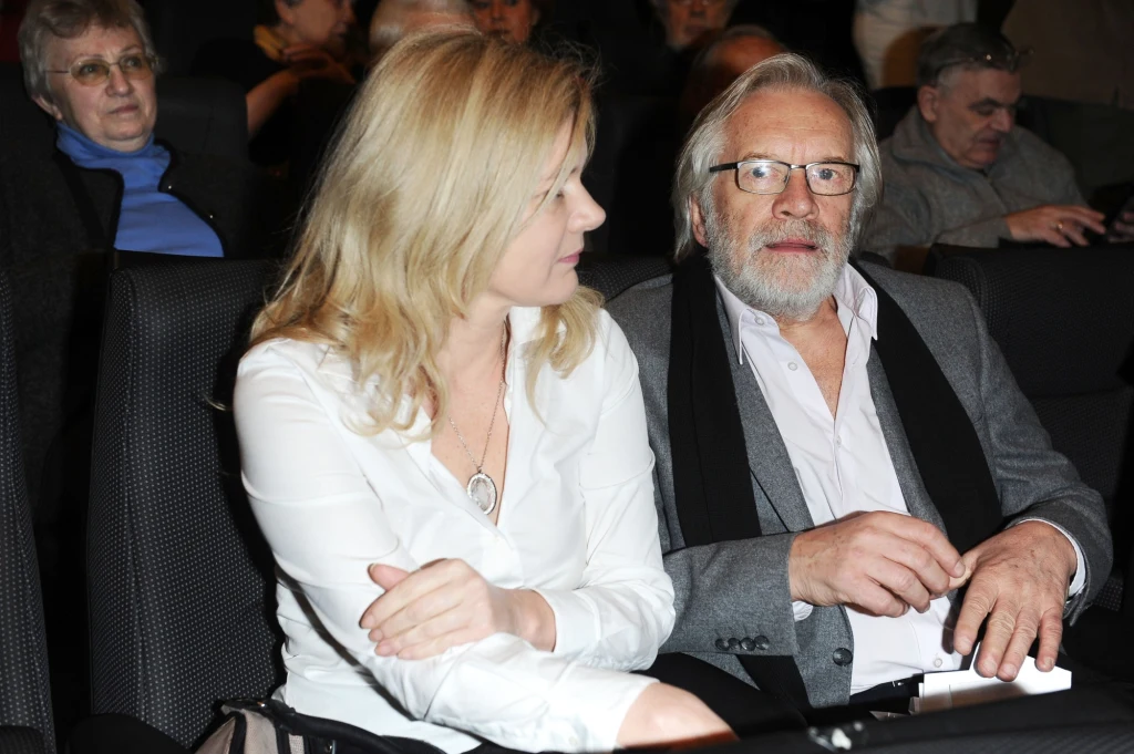 Andrzej Seweryn z żoną