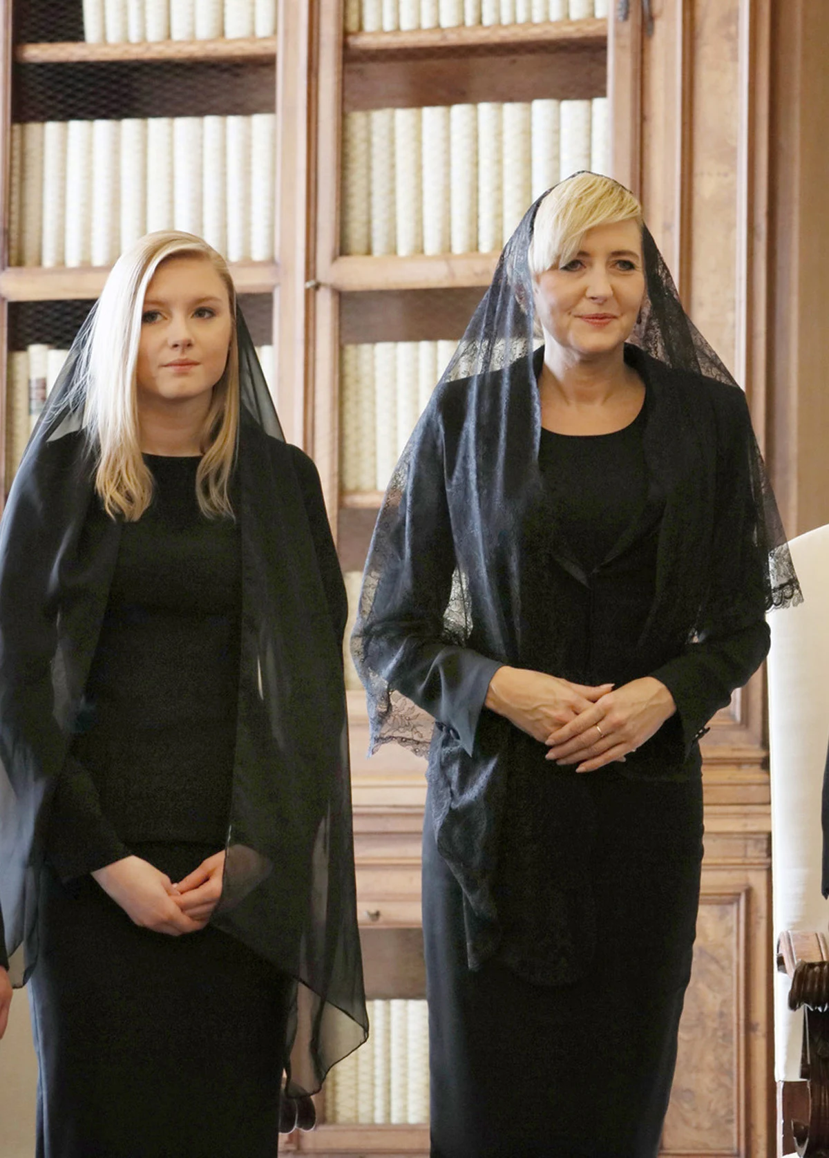 Agata Duda z córką u papieża Agata Duda z córką u papieża