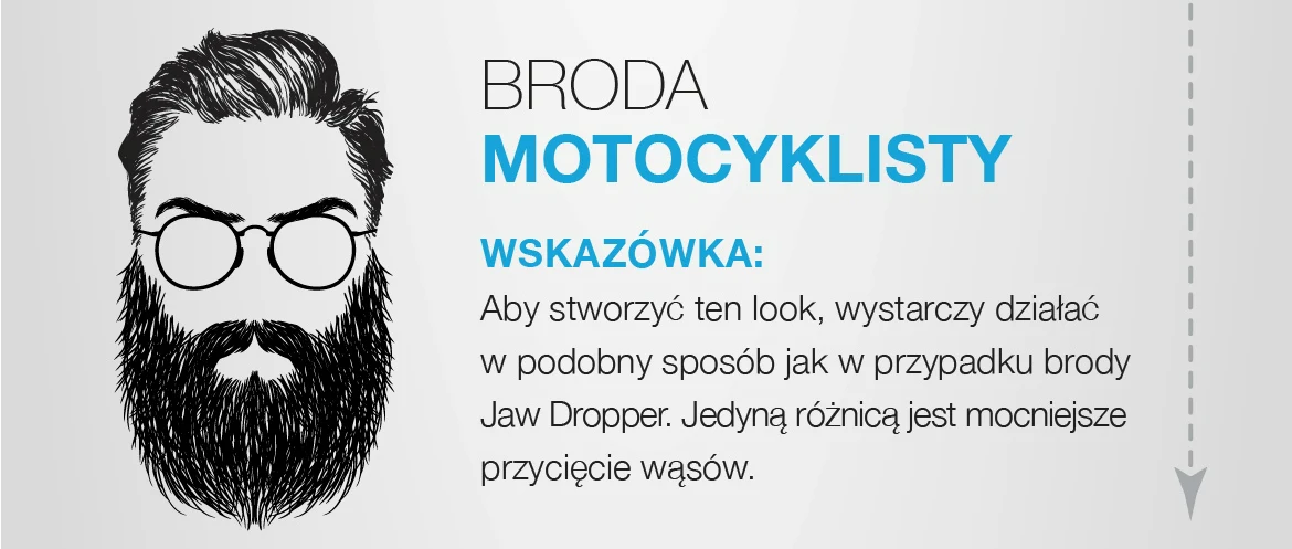 Broda motocyklisty Broda motocyklisty