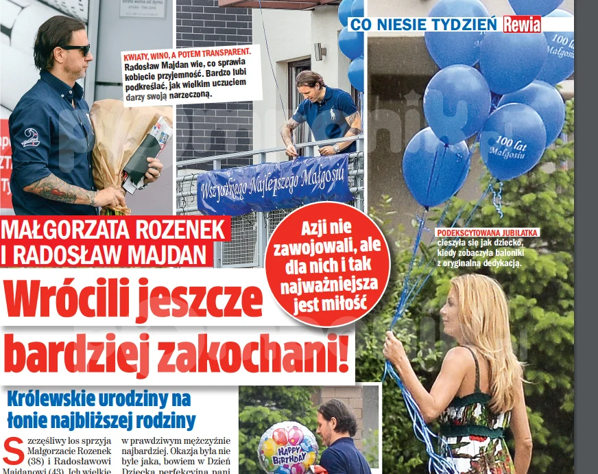 Radek wyprawił Małgosi wspaniałe urodziny Radek wyprawił Małgosi wspaniałe urodziny