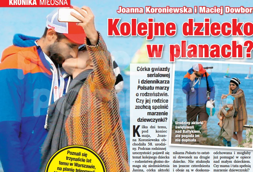 Koroniewska w towarzystwie męża i córki świętowała urodziny Koroniewska w towarzystwie męża i córki świętowała urodziny