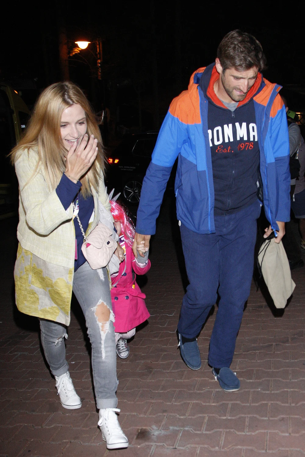 Koroniewska i Dowbor z córką Koroniewska i Dowbor z córką