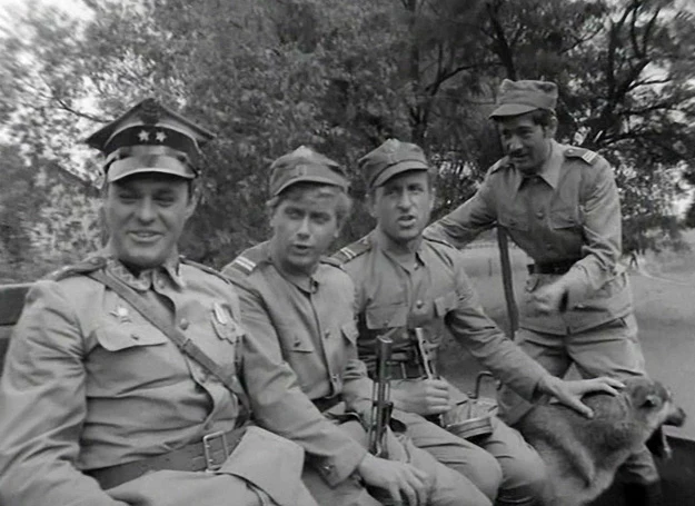 Od lewej: Roman Wilhelmi, Janusz Gajos, Franciszek Pieczka, Włodzimierz Press