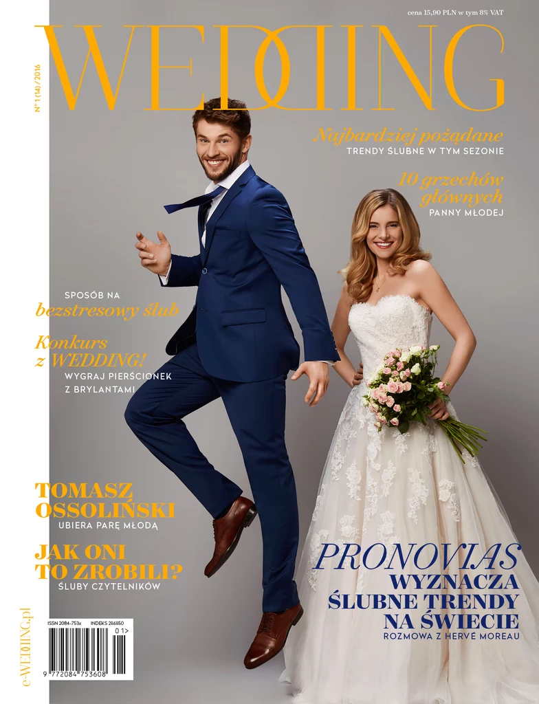 Okładka magazynu Wedding 1/2016