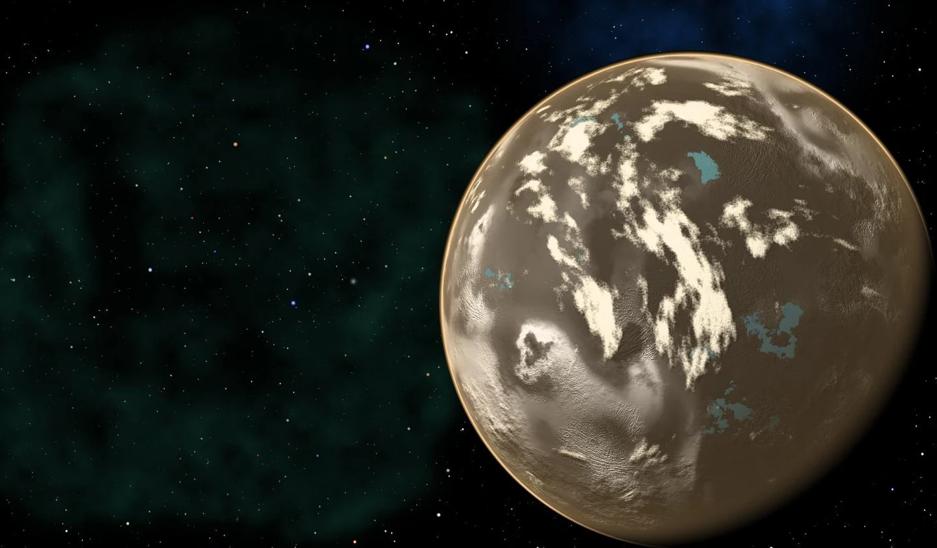 Grafika koncepcyjna węglowej egzoplanety Grafika koncepcyjna węglowej egzoplanety