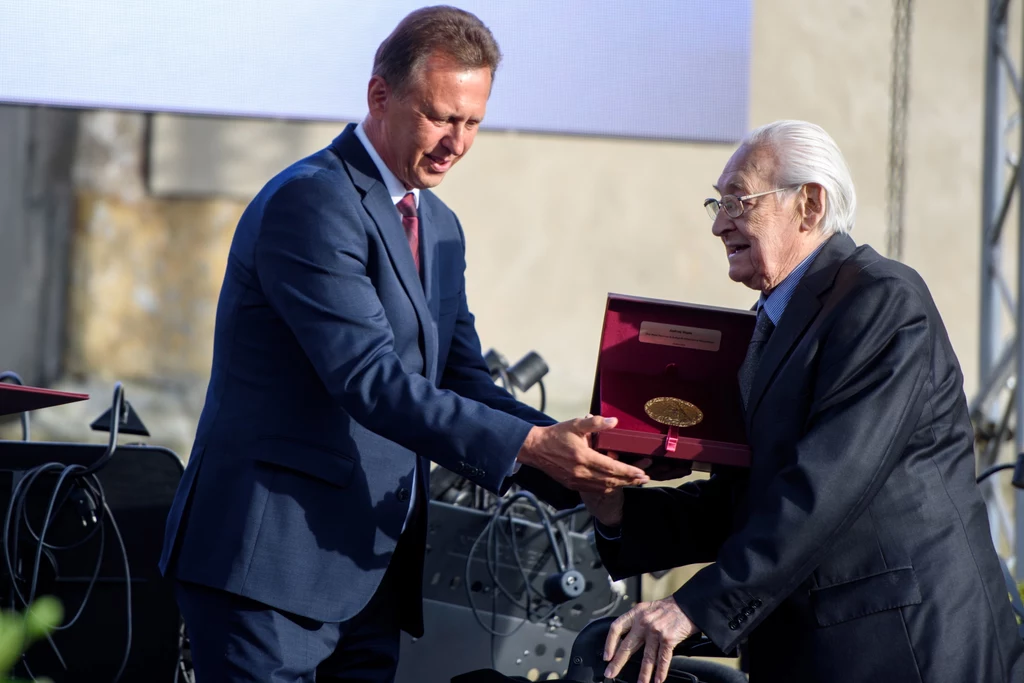 Jacek Krupa i Andrzej Wajda Jacek Krupa i Andrzej Wajda