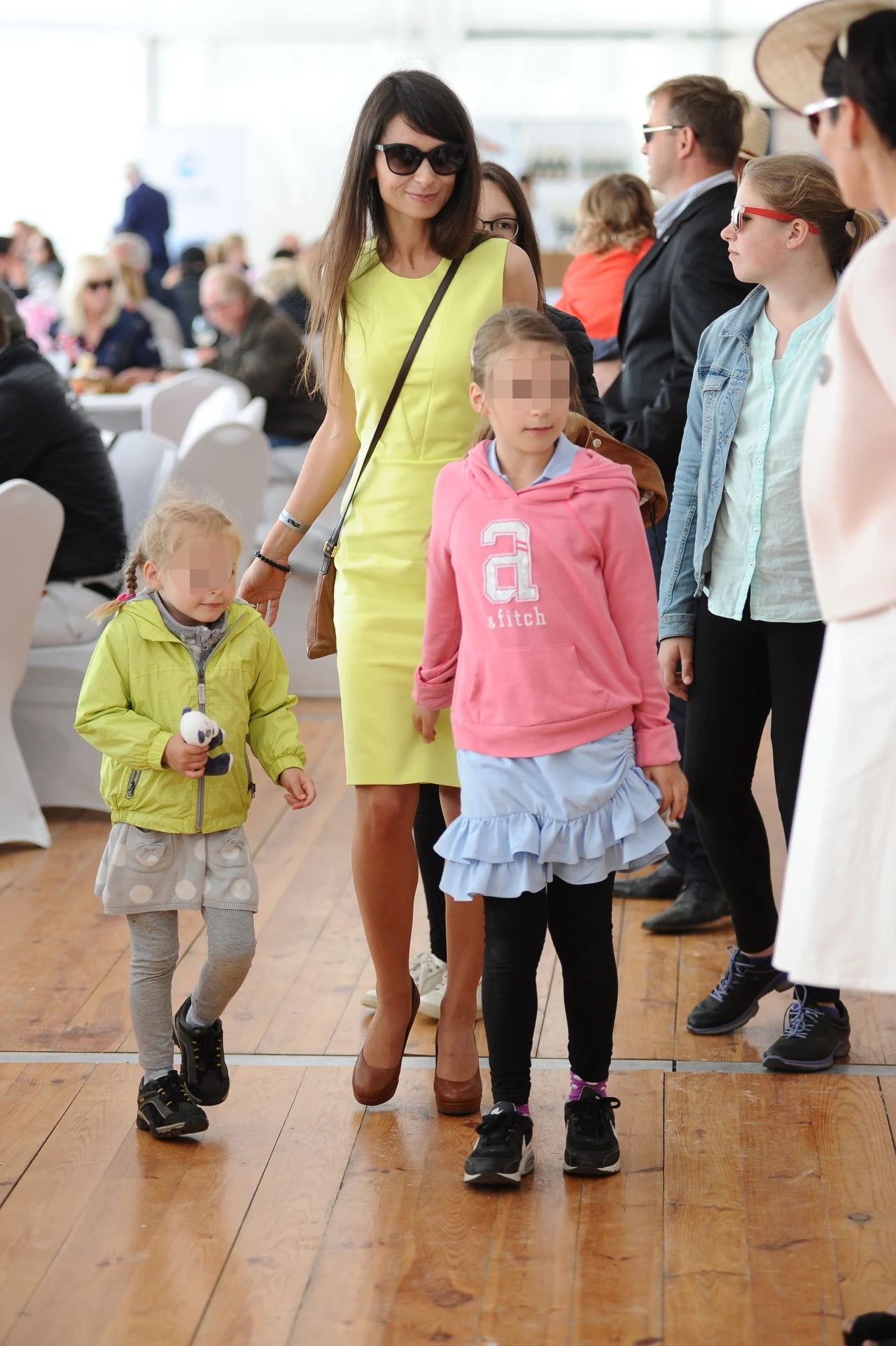 Na zdjęciu: Marta Kaczyńska z córkami CSIO Sopot