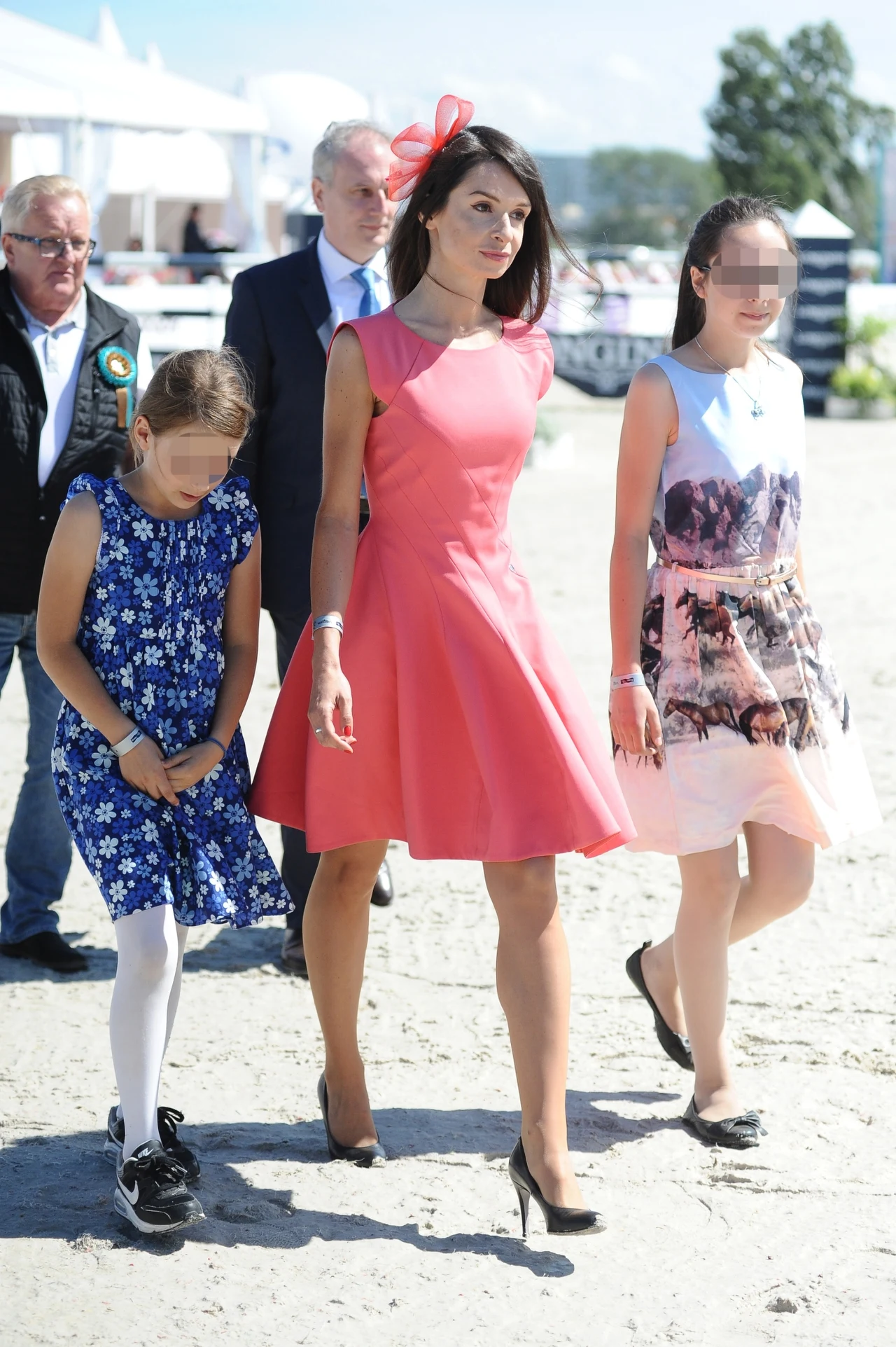 Na zdjęciu: Marta Kaczyńska z córkami CSIO Sopot