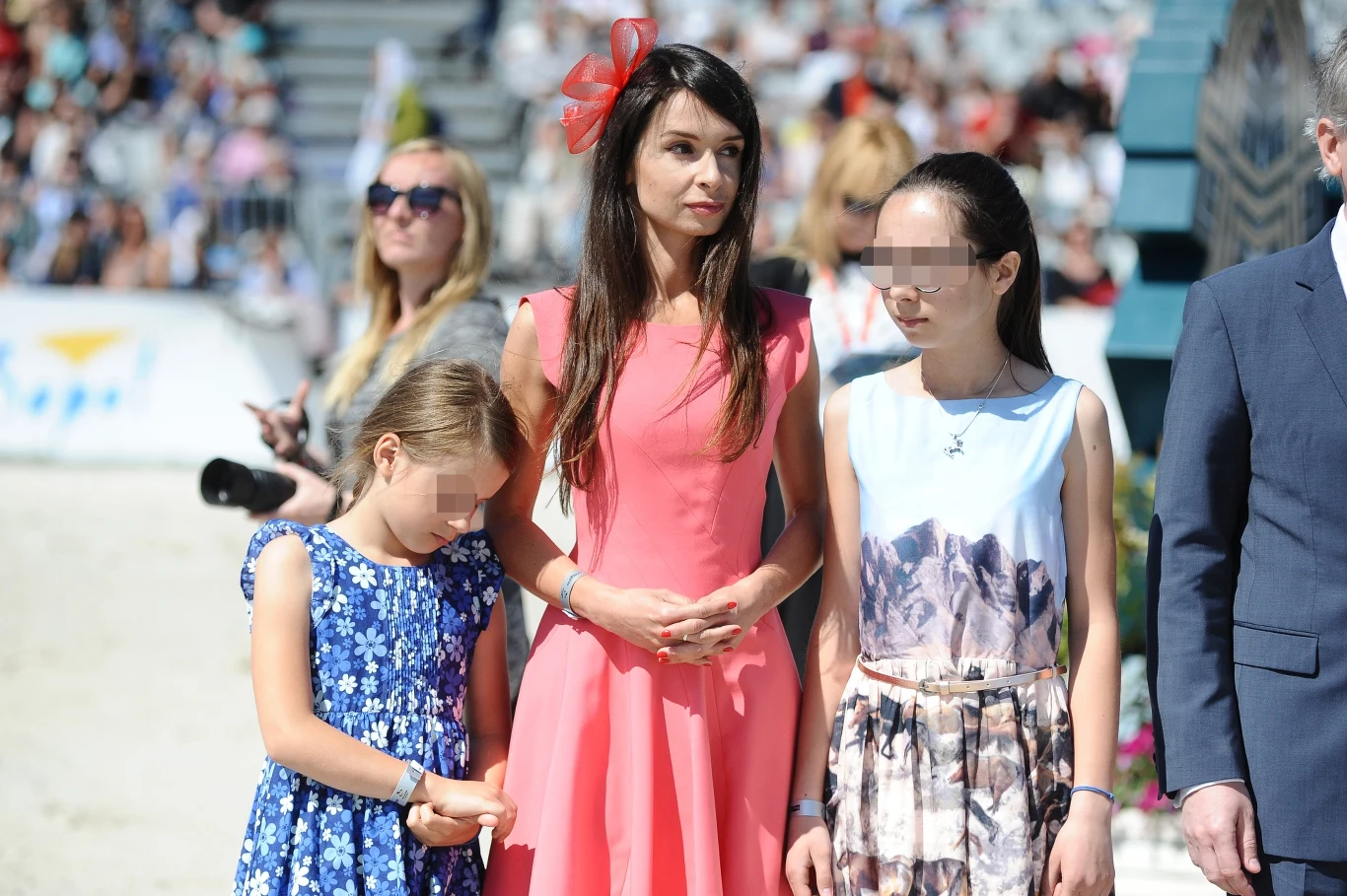 Na zdjęciu: Marta Kaczyńska z córkami CSIO Sopot