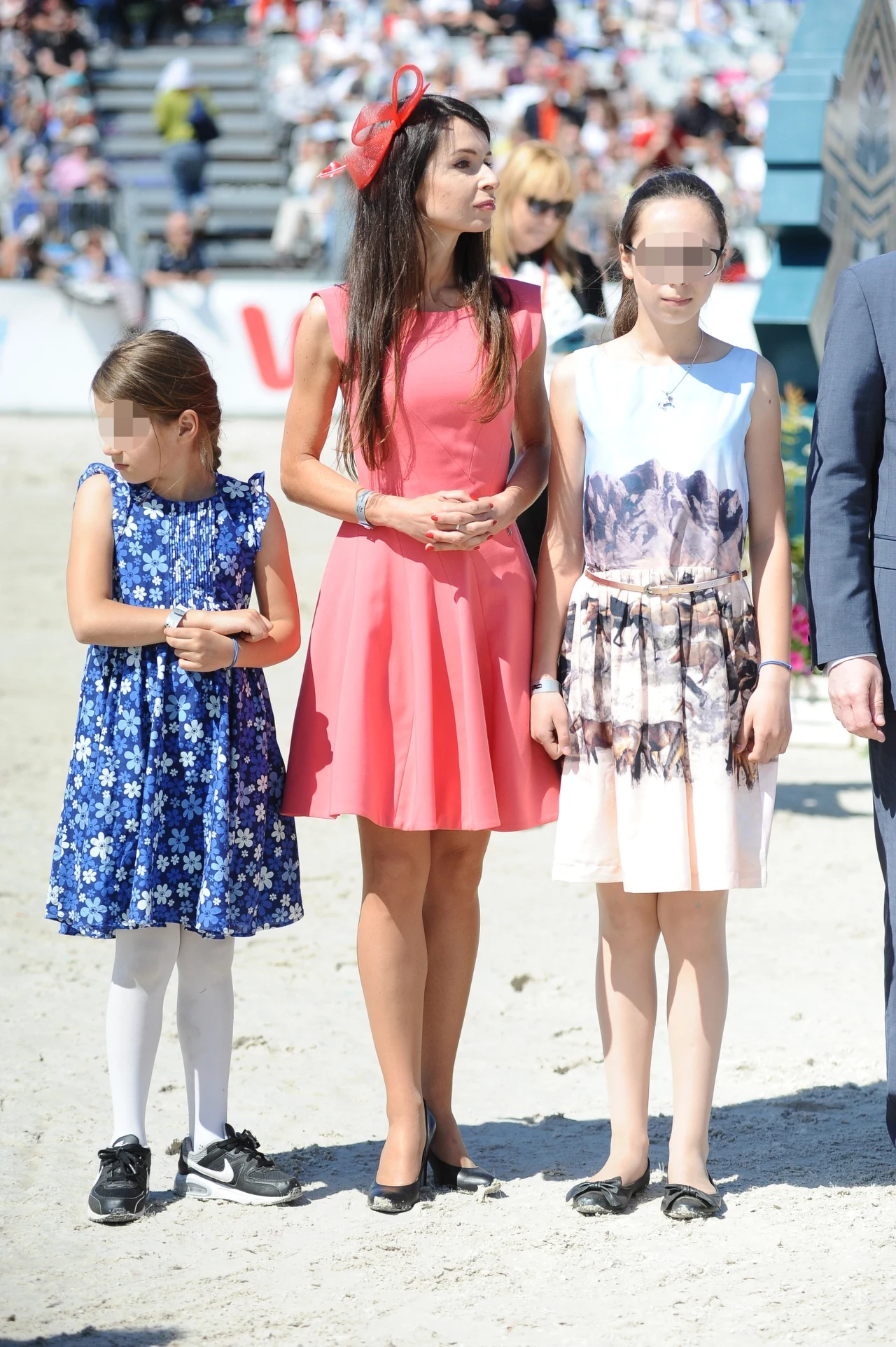 Na zdjęciu: Marta Kaczyńska z córkami CSIO Sopot