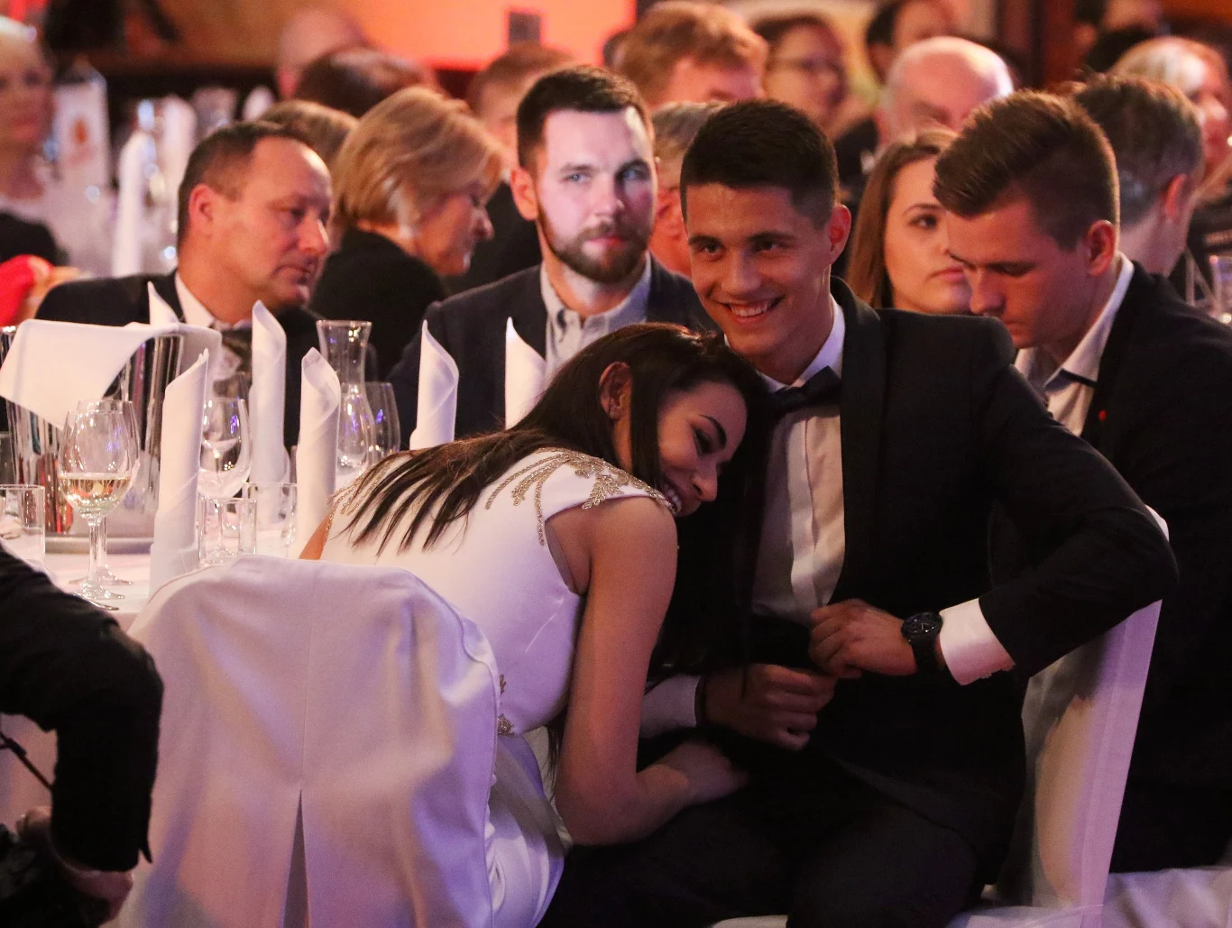 Bartosz Kapustka z dziewczyną