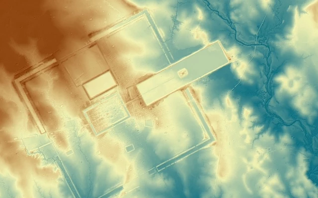 Model cyfrowy starożytnego miasta Preah Khan Kompong Svay. Źródło: The Cambodian Archeological Lidar Initiative Model cyfrowy starożytnego miasta Preah Khan Kompong Svay. Źródło: The Cambodian Archeological Lidar Initiative