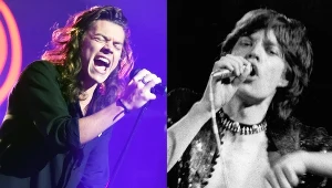Harry Styles obecnie i Mick Jagger w 1971 r.