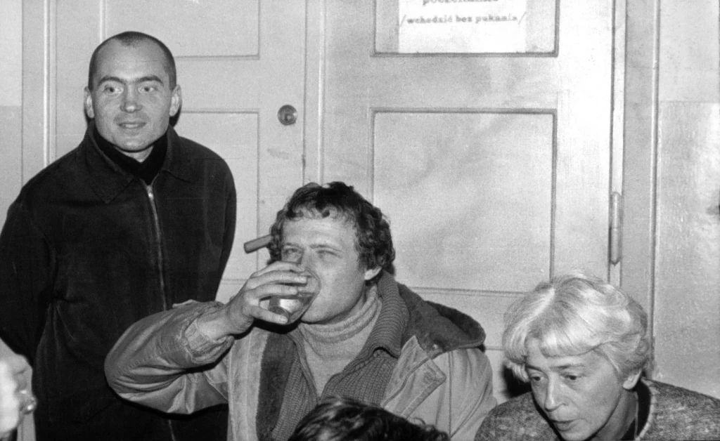 Mikołajska i Adam Michnik Mikołajska i Adam Michnik