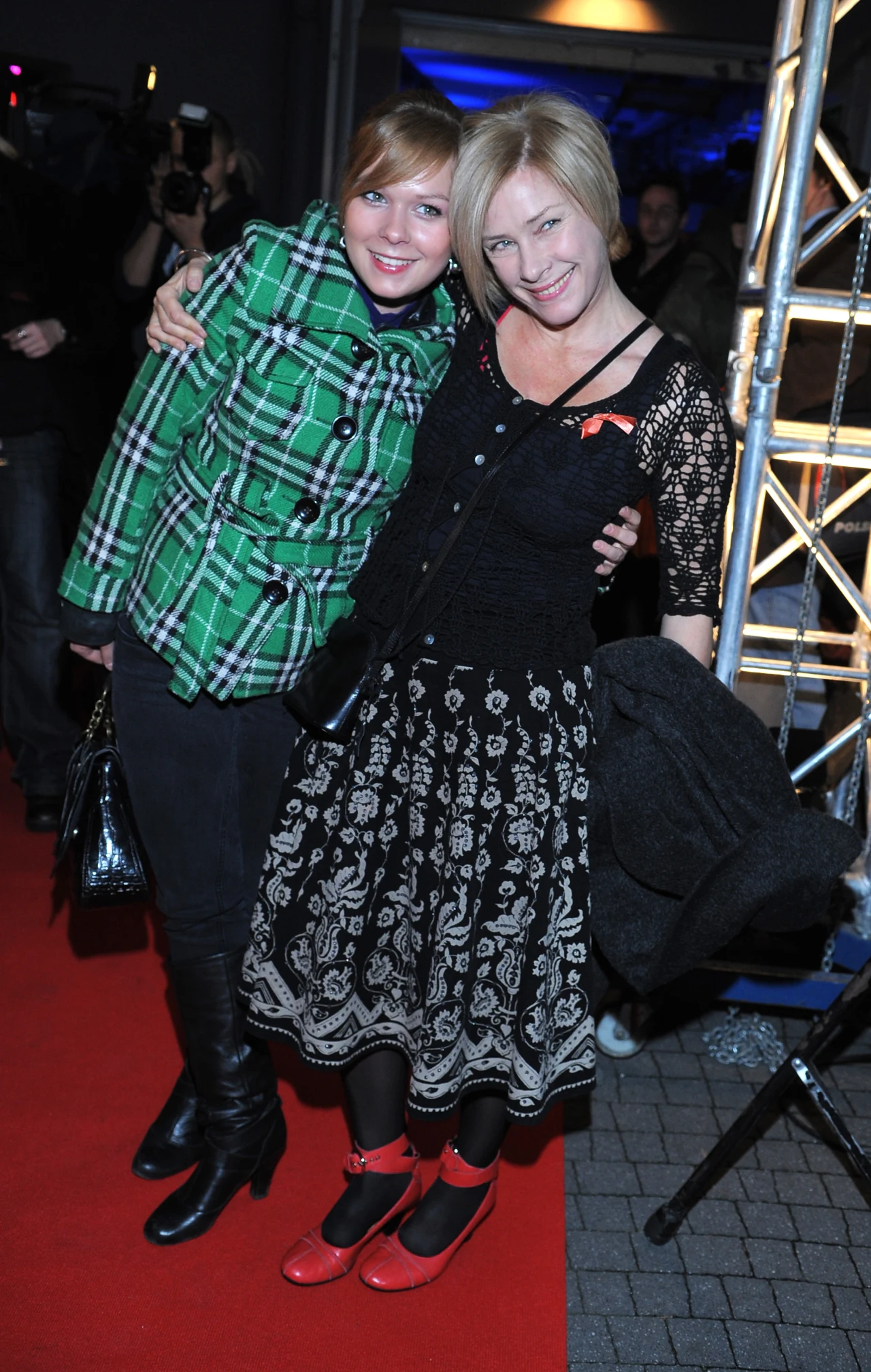 Małgorzata Potocka z młodszą córką, Weroniką Małgorzata Potocka z młodszą córką, Weroniką