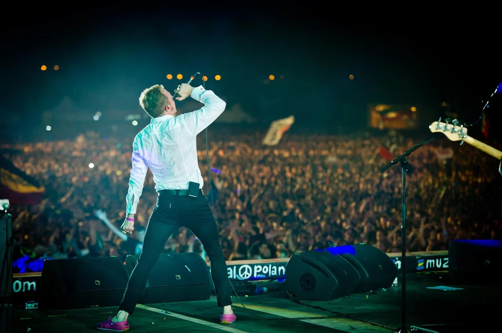 Piotr Rogucki (Coma) na scenie Przystanku Woodstock 2014 Piotr Rogucki (Coma) na scenie Przystanku Woodstock 2014