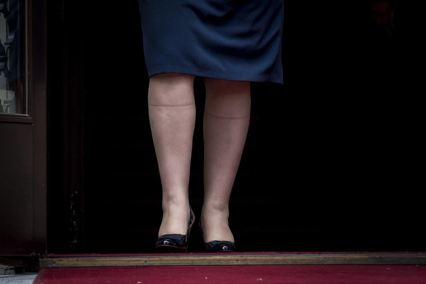 Szydło ze śladami po podkolanówkach Szydło ze śladami po podkolanówkach