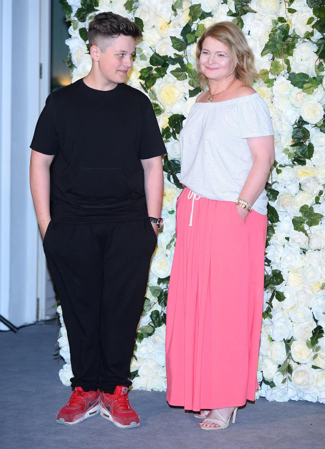 Dominika Ostałowska z synem Hubertem Dominika Ostałowska z synem Hubertem