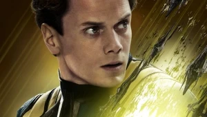 Anton Yelchin na plakacie "Star Trek: W Nieznane"