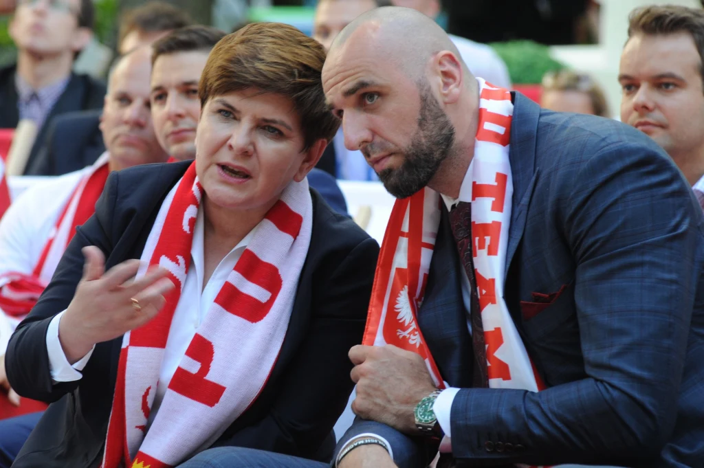 Beata Szydło i Marcin Gortat Beata Szydło i Marcin Gortat