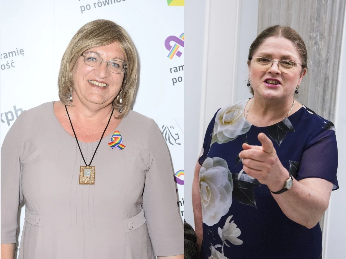 Anna Grodzka i Krystyna Pawłowicz Anna Grodzka i Krystyna Pawłowicz