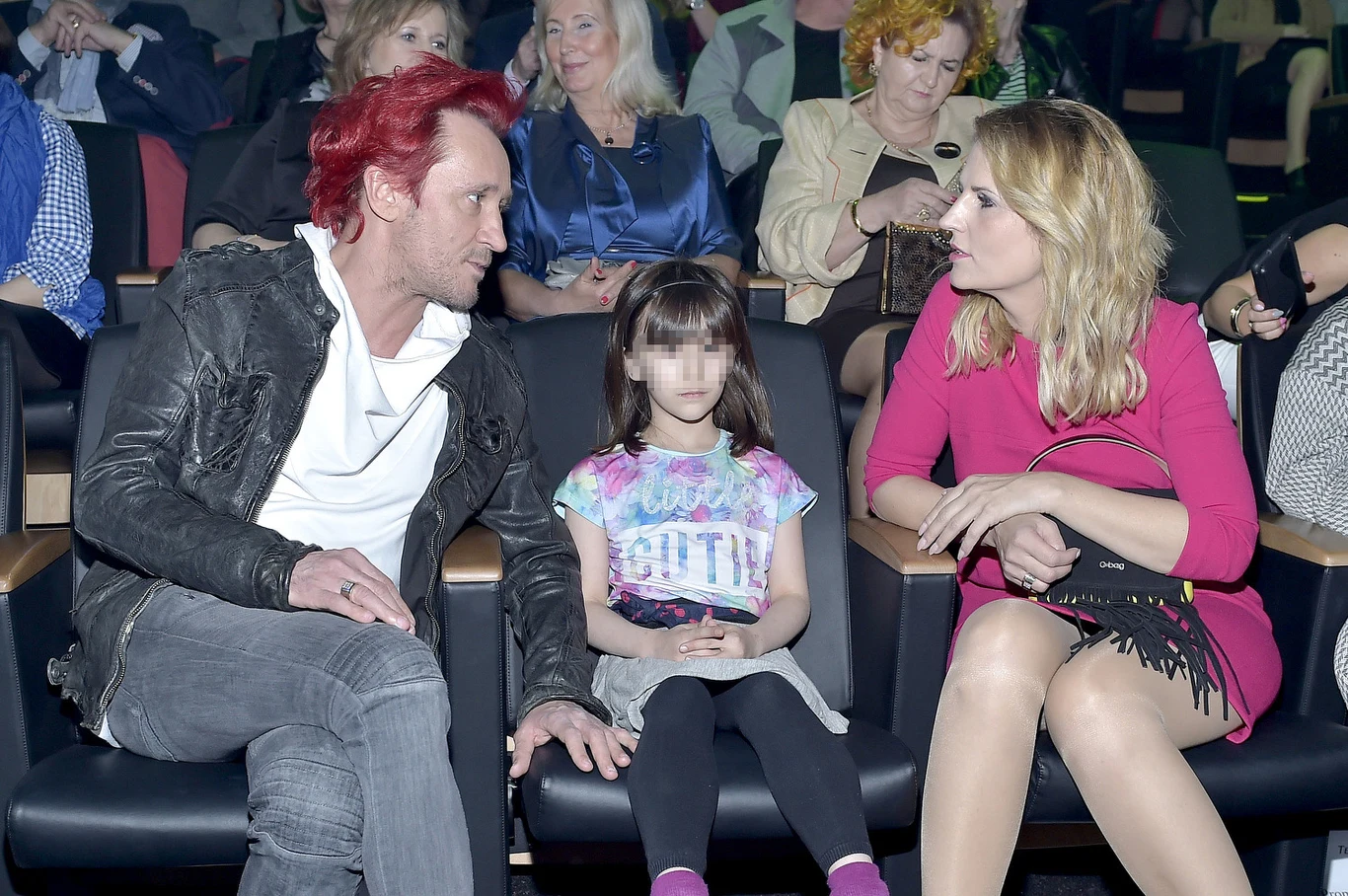 Michał Wiśniewski z córką i żoną Dominiką Michał Wiśniewski z córką i żoną Dominiką