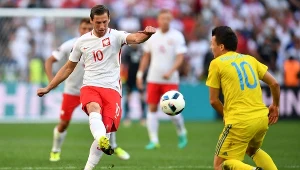 Grzegorz Krychowiak podczas spotkania z Ukrainą