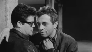 Zbigniew Cybulski i Andrzej Łapicki w scenie z filmu "Salto"