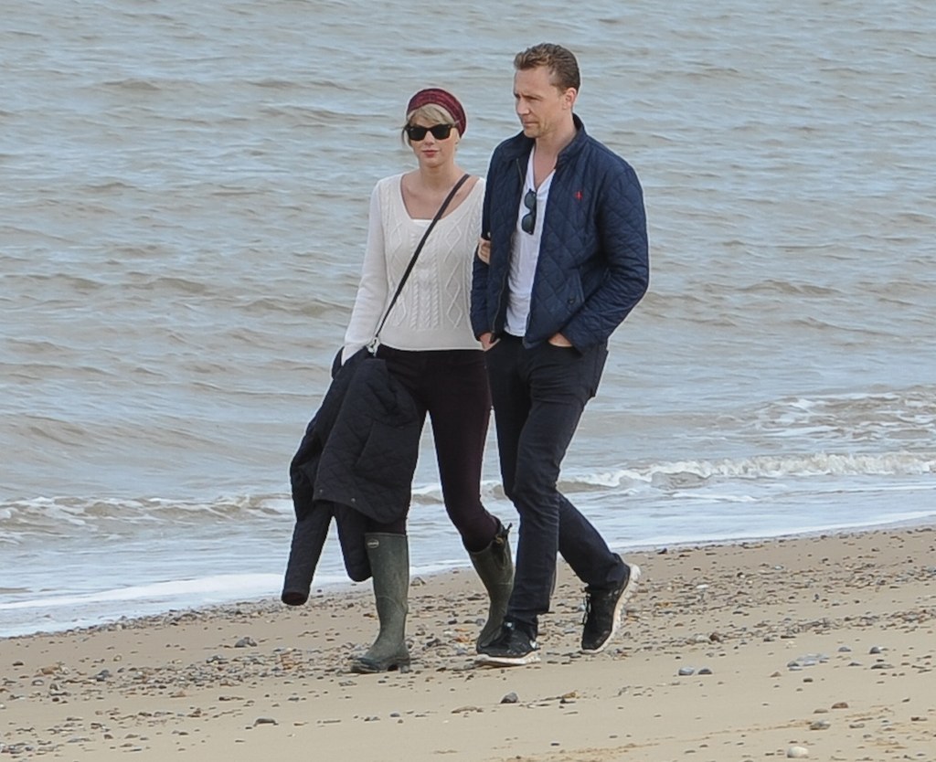 Taylor Swift i Tom Hiddlestone na spacerze w Suffolk