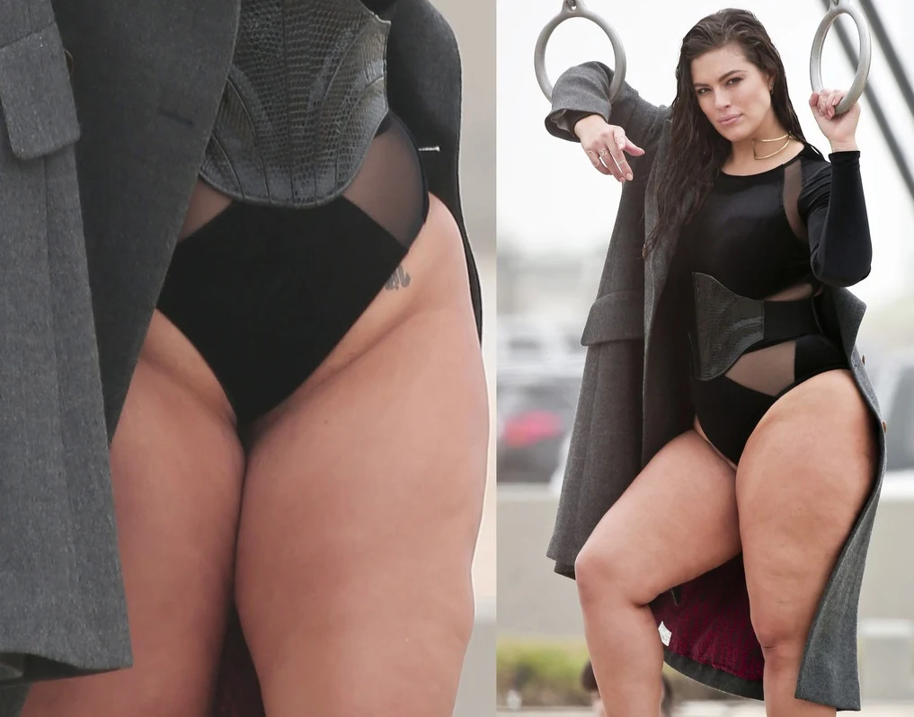 Ashley Graham przed retuszem Ashley Graham przed retuszem