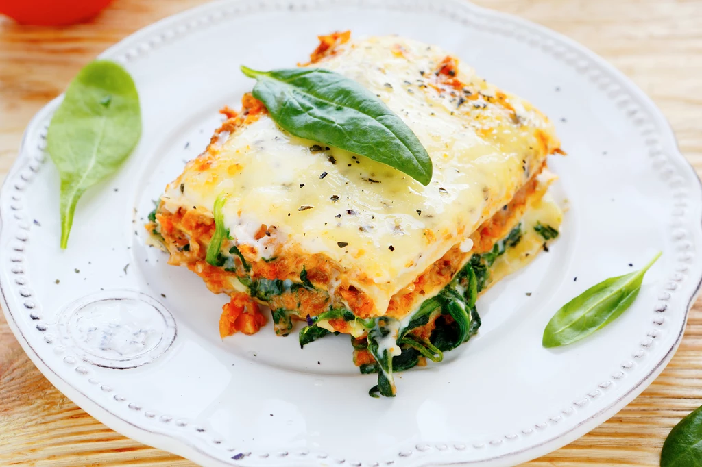 Lasagne z w trzech kolorach Lasagne z w trzech kolorach