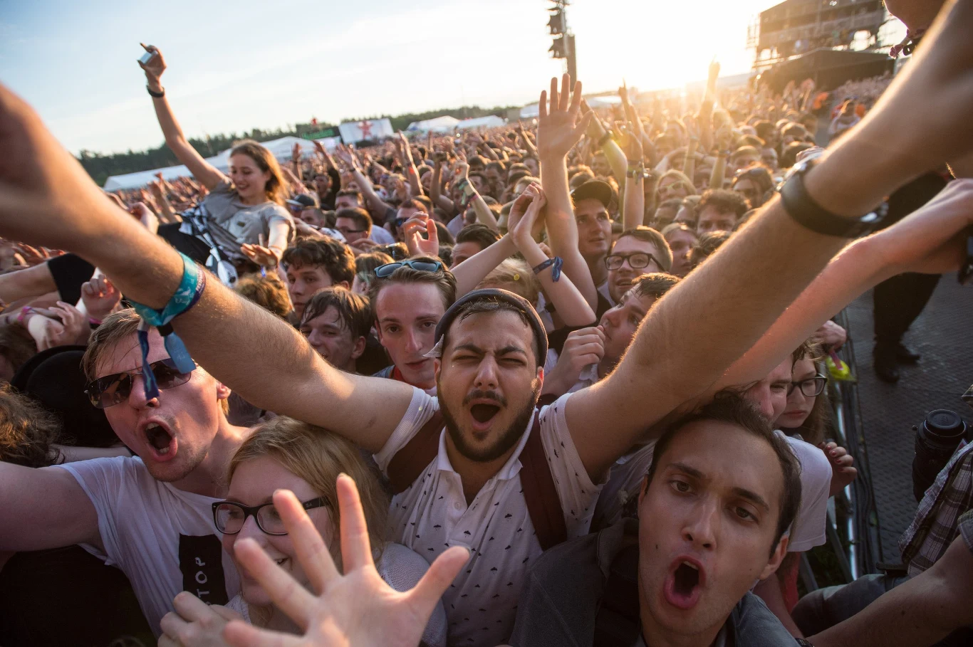 Publiczność w trakcie drugiego dnia Open'er Festival 2016