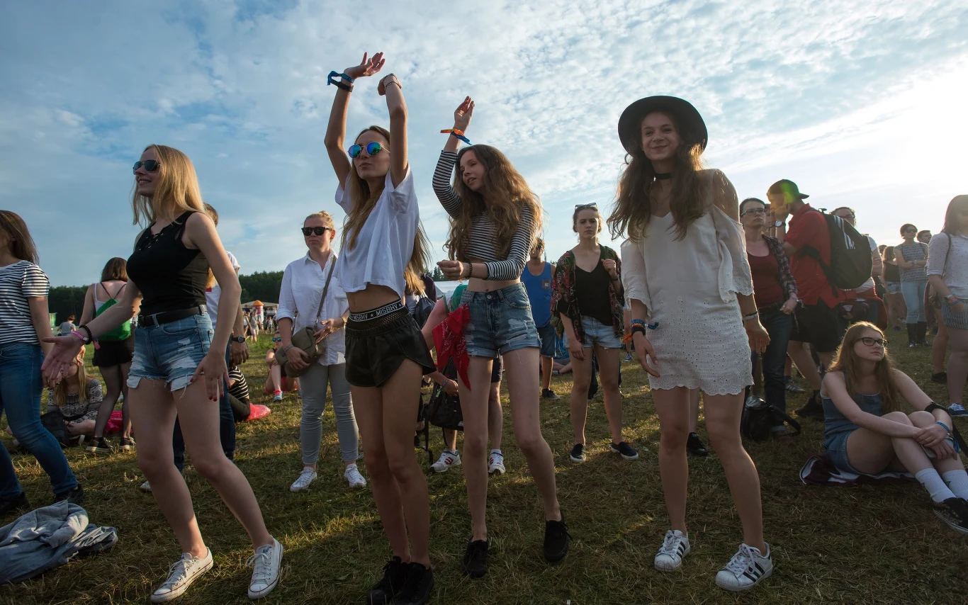 Publiczność w trakcie drugiego dnia Open'er Festival 2016