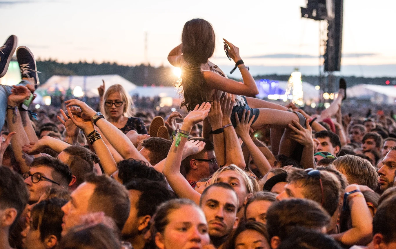 Publiczność w trakcie drugiego dnia Open'er Festival 2016