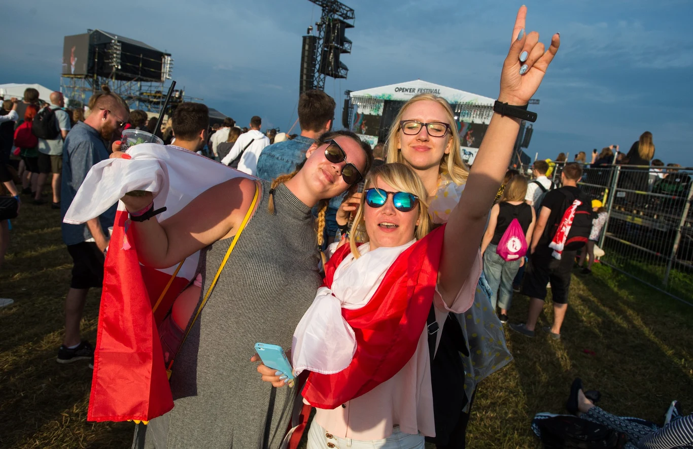Publiczność w trakcie drugiego dnia Open'er Festival 2016