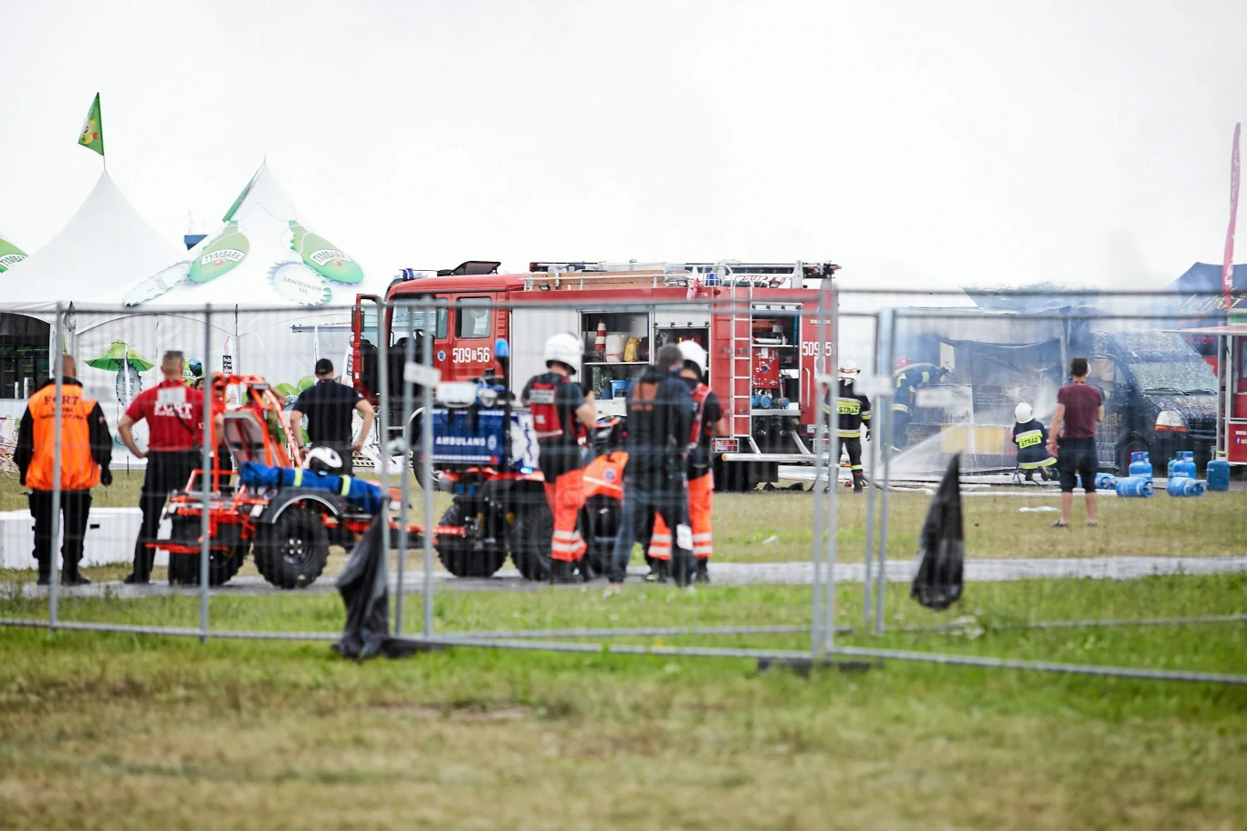 Pożar na Open'er Festival 2016
