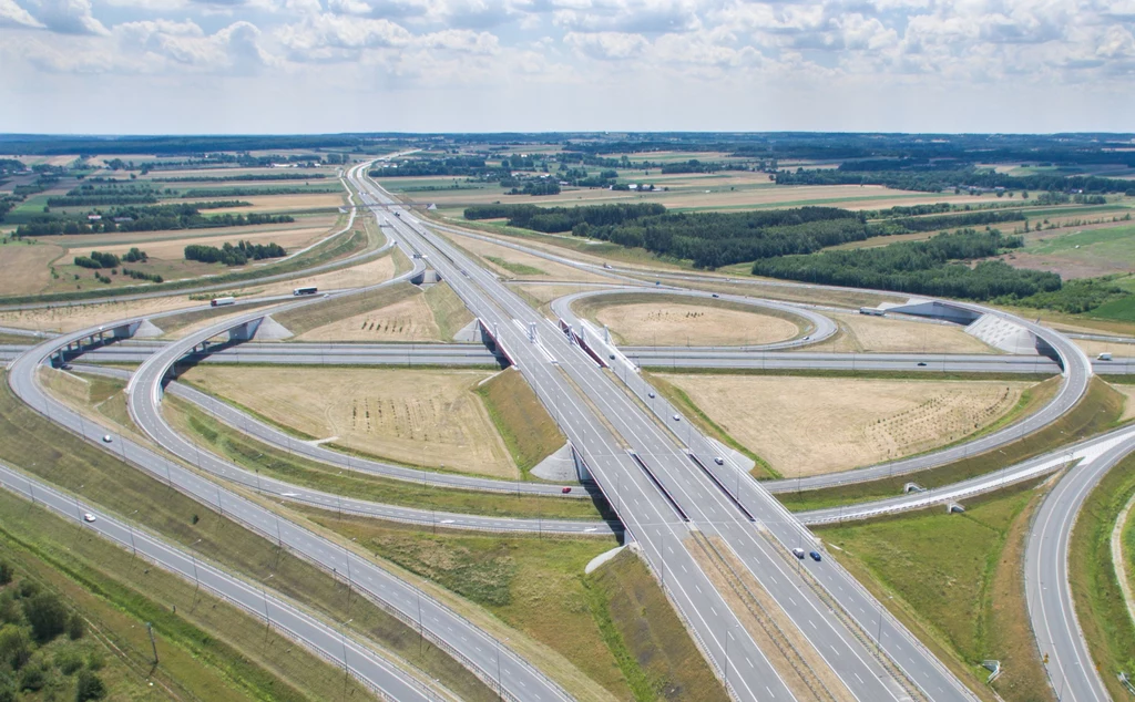 Węzeł Łódź Północ - skrzyżowanie autostrad A1 i A2