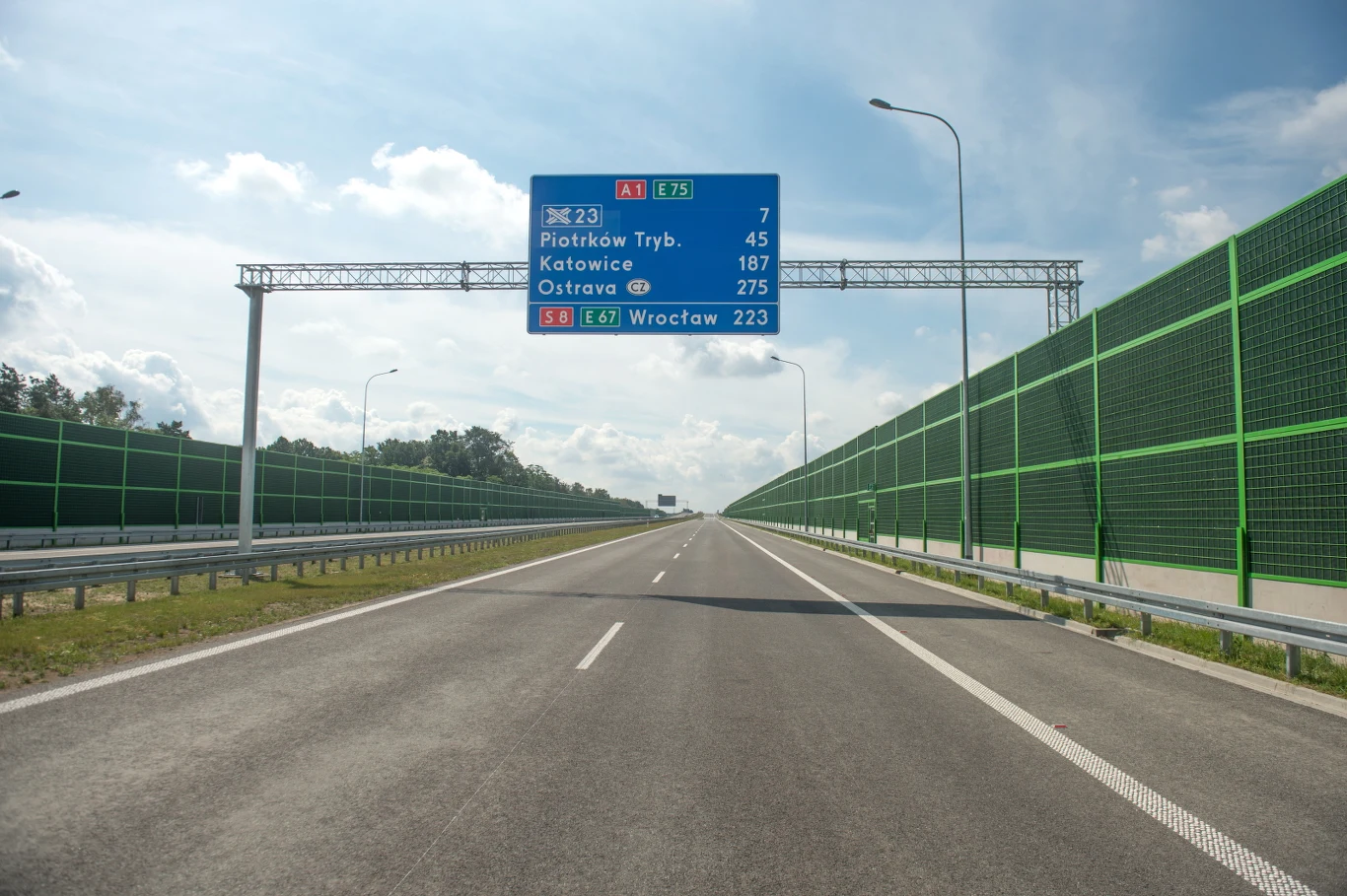Autostrada A1 koło Łodzi